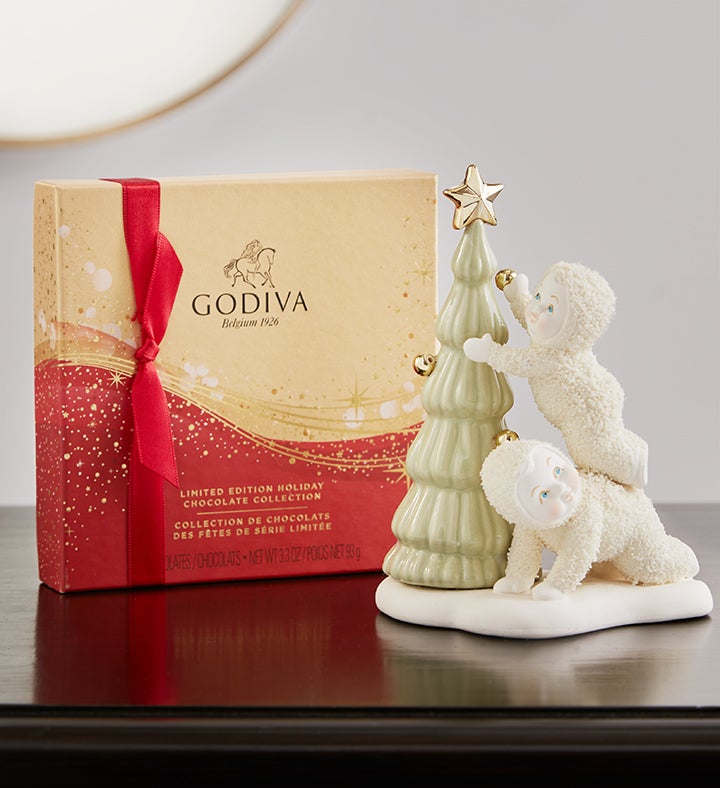 Christmas Snowbabies® Keepsake with Godiva® Chocolate